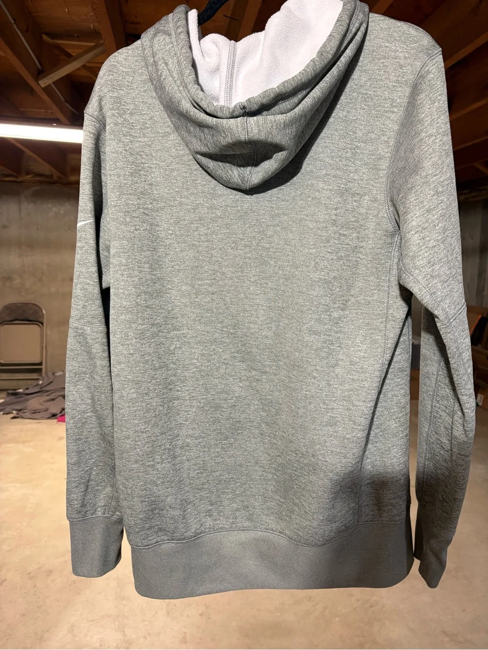 Nike Gray Seattle Seahawks Pullover Hoodie with Navy and Green Logo